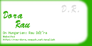 dora rau business card